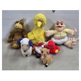 Vtg Big Bird, Alf, Sinclair Talking Dinosaur Toys,