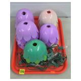 Vtg Noma Patio Party Lites Tulip String Light -