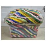 Large Lot of Assorted Afghan Blankets