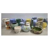 Large Lot of Assorted Antique Pottery & Vases, AS