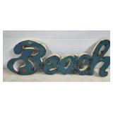 Metal Beach Sign