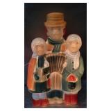 13" H Poloron Caroler Trio Blowmold Decoration
