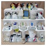 Large Collection of Mini Glass Figurines, Mirrored