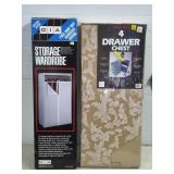 Storage Wardrobe & Heavy Duty 4 Drawer Chest - NIB