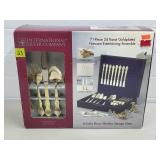 International Silver Co. 71 Pc 24k Goldplated -