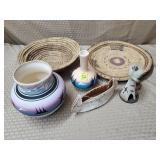 Southwestern Native American Pottery, Woven Basket