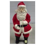 16" H Flocked Santa Blowmold Decoration