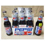 Lot of (8) 1992 Pepsi Petty Longneck Bottles
