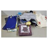Large Lot of Tableclothes & Slipcovers, etc