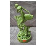 Royal Haeger Nude Astride Fish Flower Frog R-363