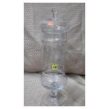 19 1/2" H Glass Apothecary Jar w/ Lid