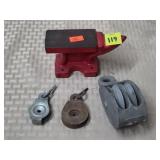 Mini Red Anvil & Mini Rope Pulleys
