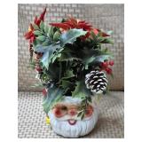 Vtg Califlok Santa Claus Blowmold Planter