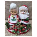 Vintage Mr & Mrs. Santa Claus Decoration