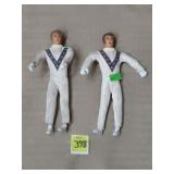 Lot of 2 1972 Evil Knievel Bendy 7" Action Figures