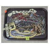 Tray Lot of Vintage Costume Necklaces