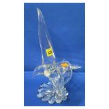 Vtg Price Products Clear Art Glass Seagull Statue