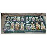 2 Boxes of Blown Glass Nativity Decorations