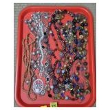 Tray Lot of Assorted Costume Necklaces
