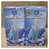 Blue & Green Hookahs w/ Original Boxes - NIB
