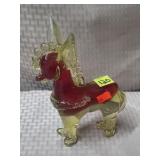 8" H Art Glass Donkey Statue