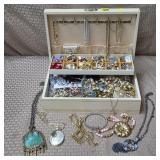 Jewelry Box full of Vintage Costume Jewelry