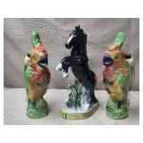 P. Garnier Parrot Decanters & Beam