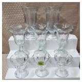 Lot of Assorted Ice Cream Sherbert Glasses