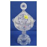 13 1/2" H Hofbauer Byrdes Lead Crystal Footed