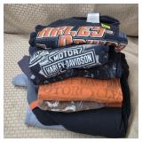 Lot of Harley Davidson T-Shirts, Zip Fleeces,