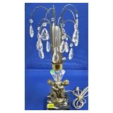 Hollywood Regency Cherub Waterfall Table Lamp