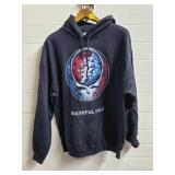 Grateful Dead Y2K Black Stealie Hoodie - Size L