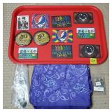 Grateful Dead Guitar Picks, Magnets, Scarves, etc