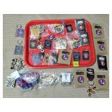 Gratful Dead Steal Your Face Keychains, Pins &