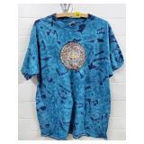 Gildan Grateful Dead Woodcut Mandala Blue Ty-Dye