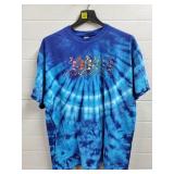 Gildan Grateful Dead Dancing Skeletons Blue Ty-Dye