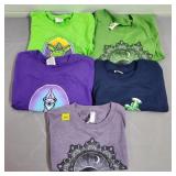Lot of (5) Grateful Dead Ladies & Youth T-Shirts