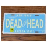 2003 Grateful Dead New Jersey License Plate