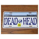 2015 Grateful Dead Illinois License Plate