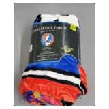 2017 Grateful Dead Stealie Coral Fleece Throw-