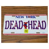 2014  Grateful Dead New York License Plate