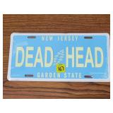 2003 Grateful Dead New Jersey License Plate