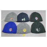 Lot of (6) Grateful Dead & Jerry Garcia Beanies