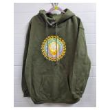 2015 Grateful Dead Orange Sunshine Olive Hoodie