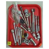 Assorted Mechanics Hand Tools Ratchets, Extensions