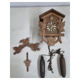 German Wooden Cuckoo Clock as is