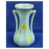 Vintage McCoy Pottery Aqua Double Handled Vase