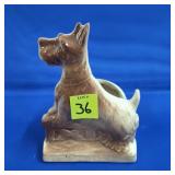 Vintage Wheaten Scottish Terrier Planter
