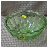 Depression Era Uranium Glass Bowl