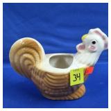 Vintage Ceramic Rooster Planter